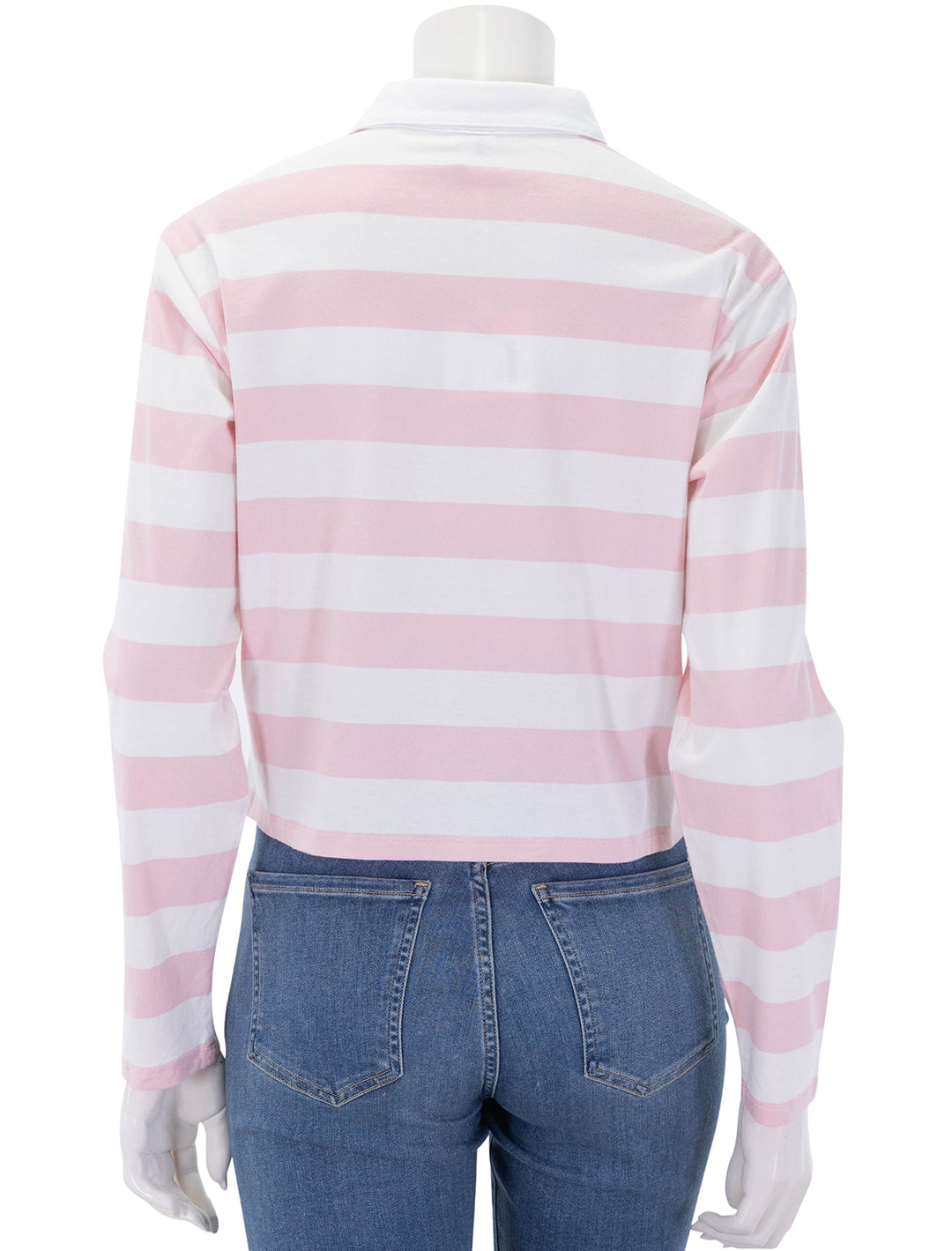the lexie in pink and white stripe