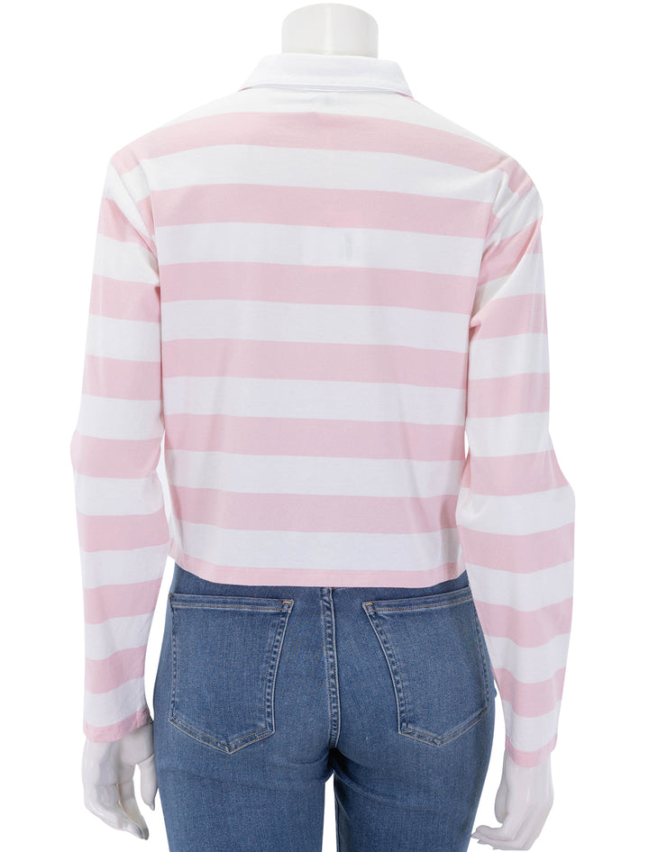 the lexie in pink and white stripe