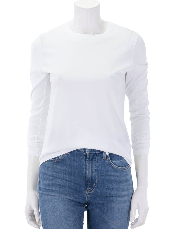 the modern long sleeve tee in cream