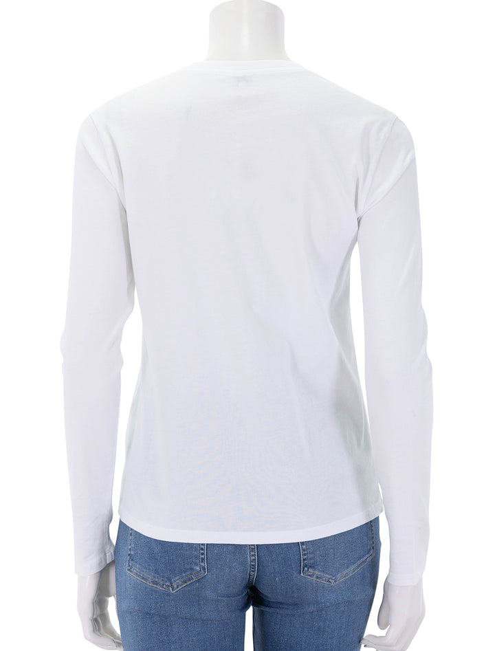 the modern long sleeve tee in cream