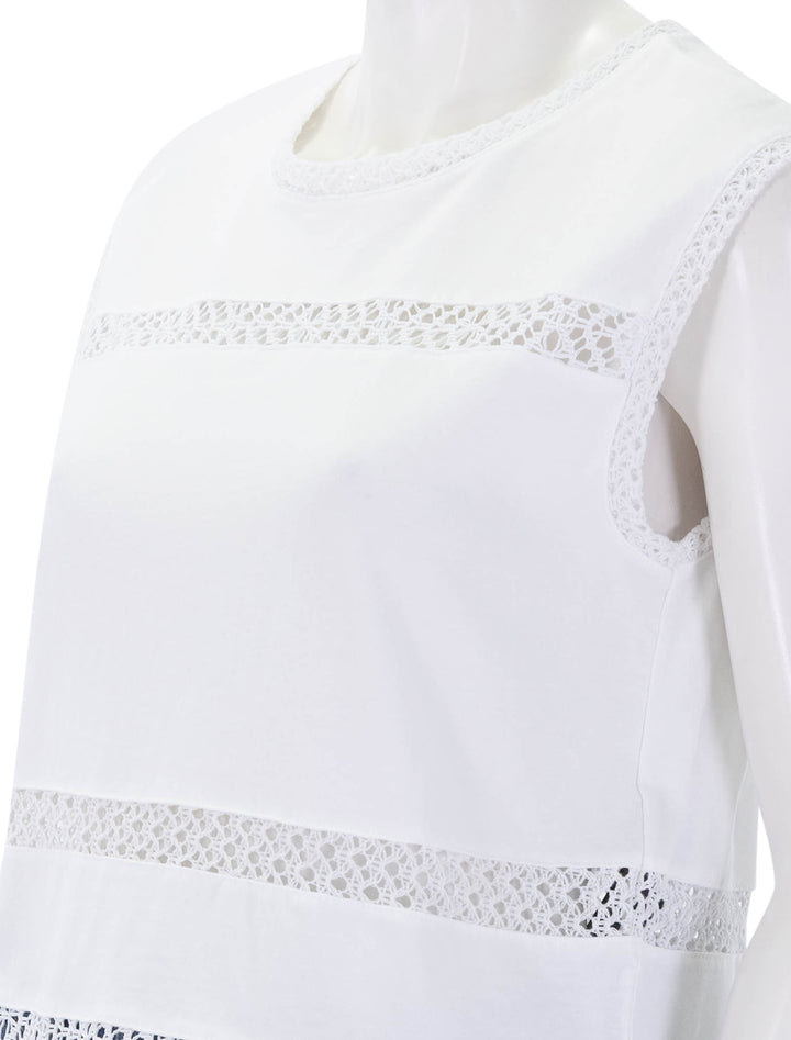 rosie muscle tank in white