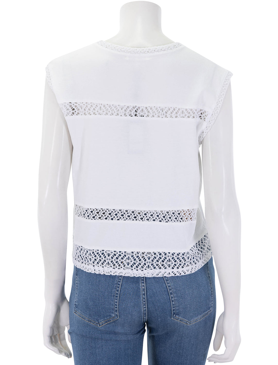 rosie muscle tank in white
