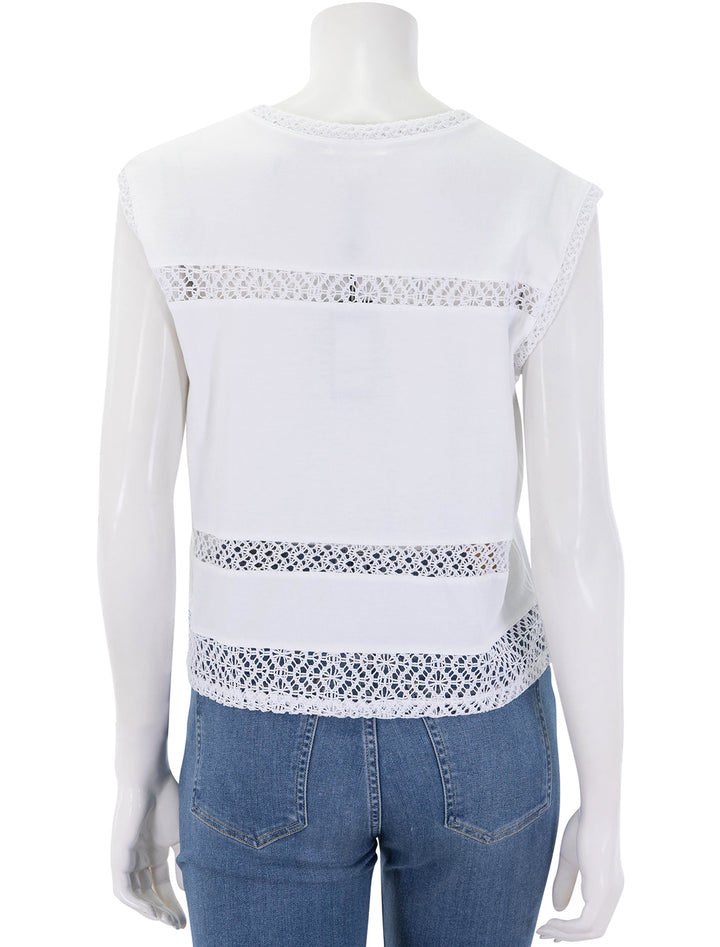 rosie muscle tank in white