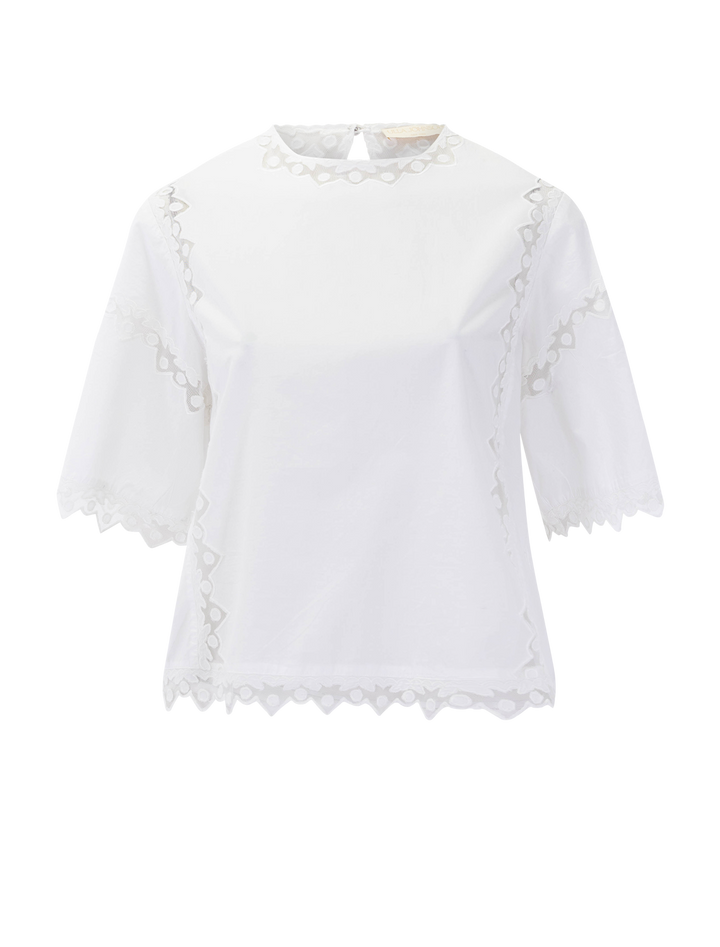 kai short sleeve top in pristine