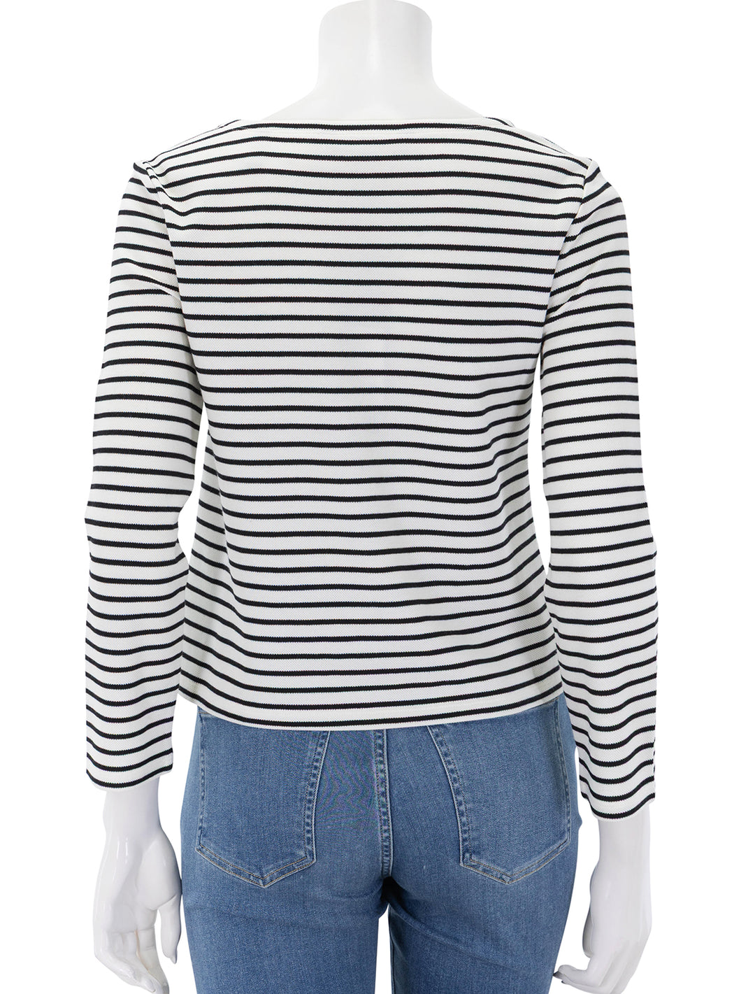 hovey top in dove and black