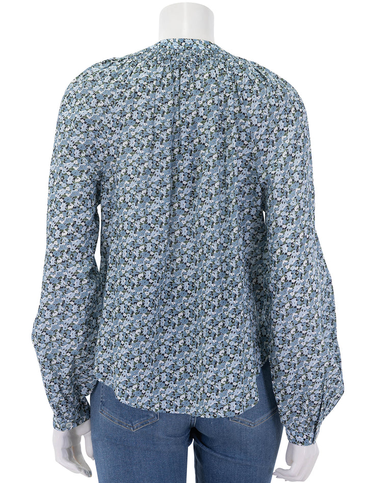 madge blouse in lake mist print