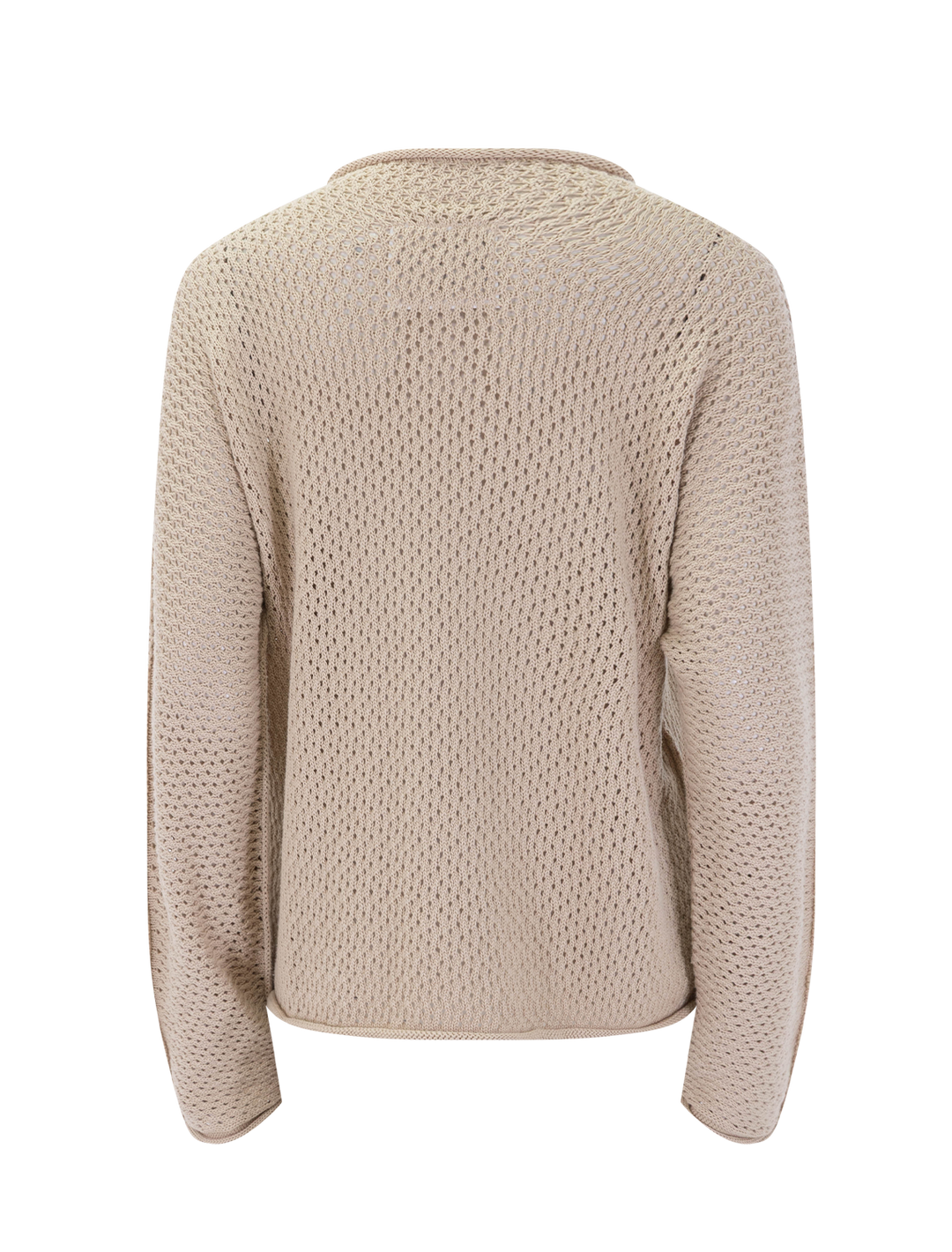pointelle sweater in sand