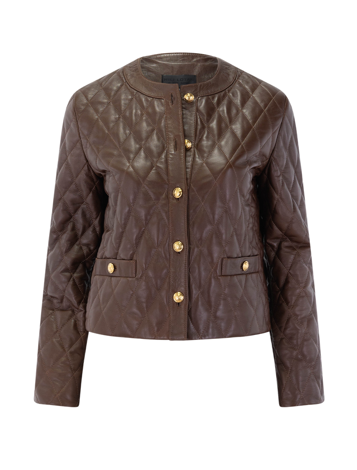 amy leather jacket in bordeaux