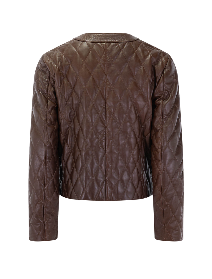 amy leather jacket in bordeaux