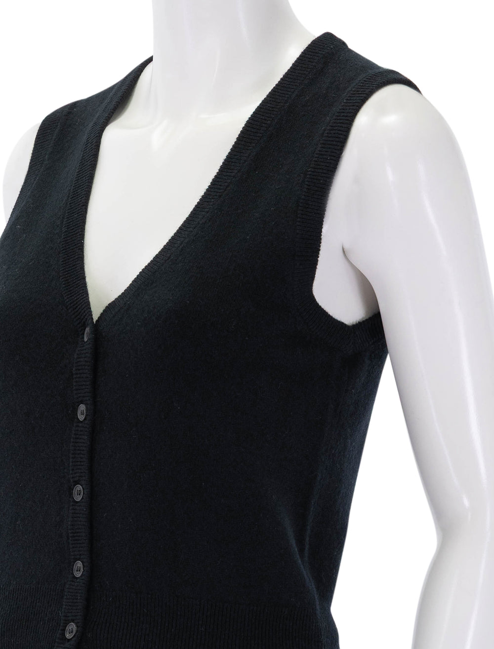 close up view of porter cashmere vest