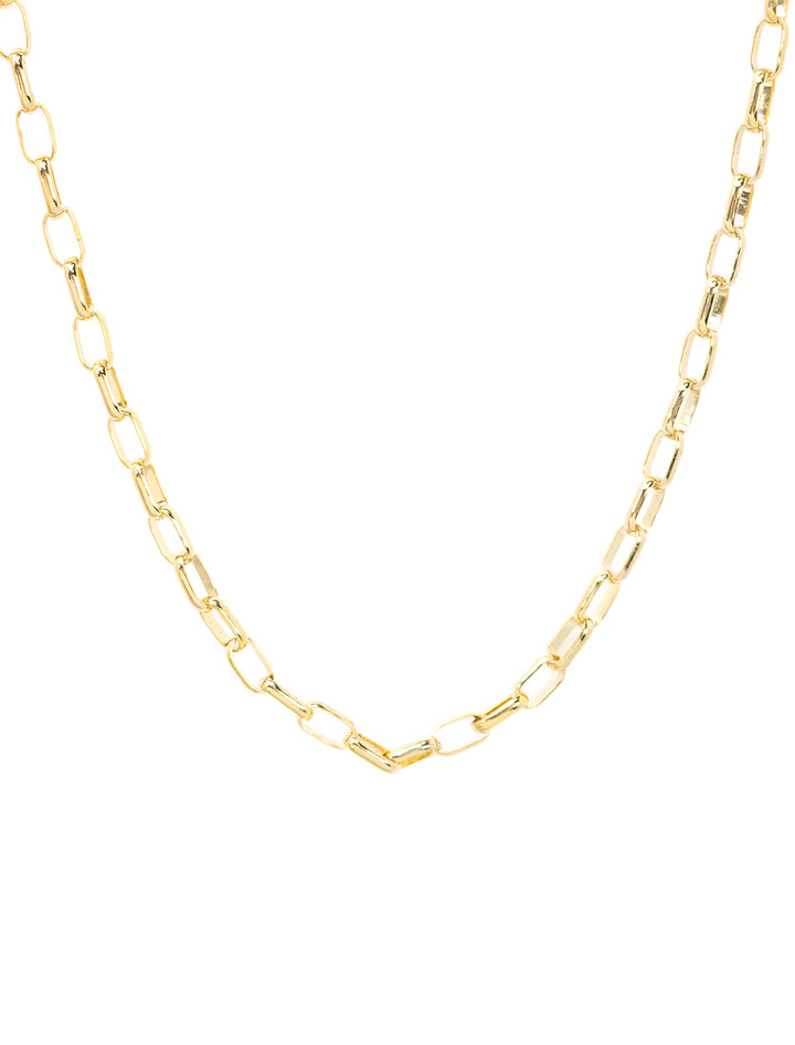 dainty paperclip chain necklace