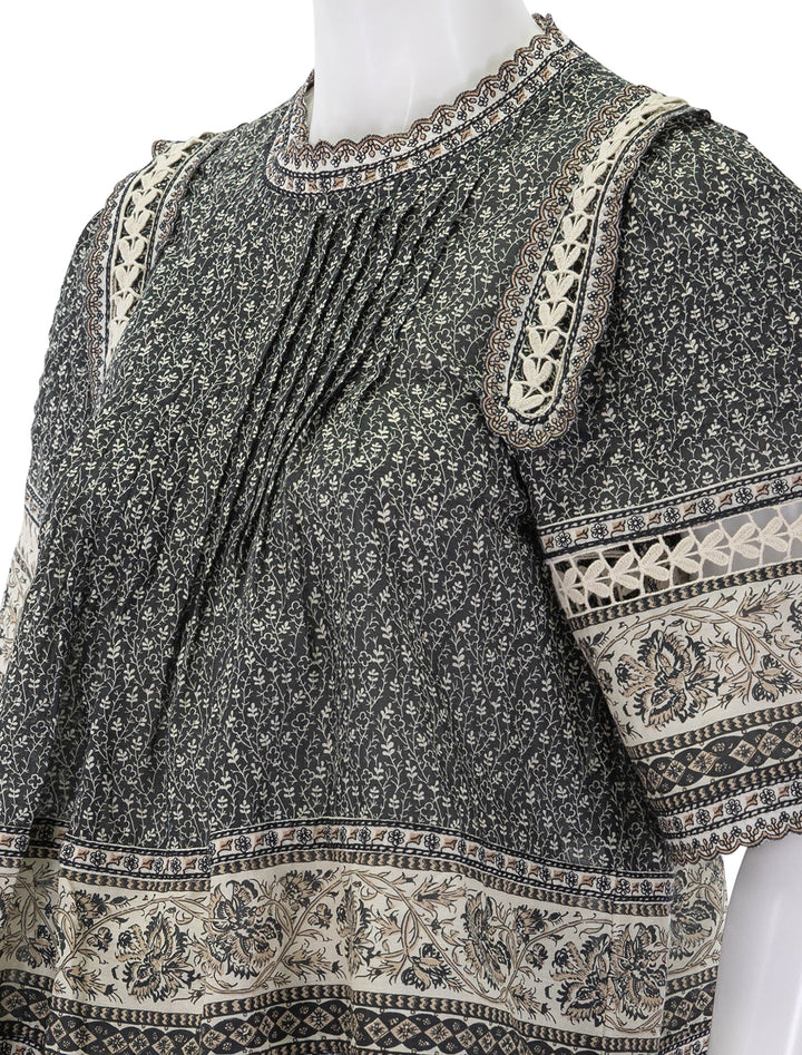 palma print short sleeve top