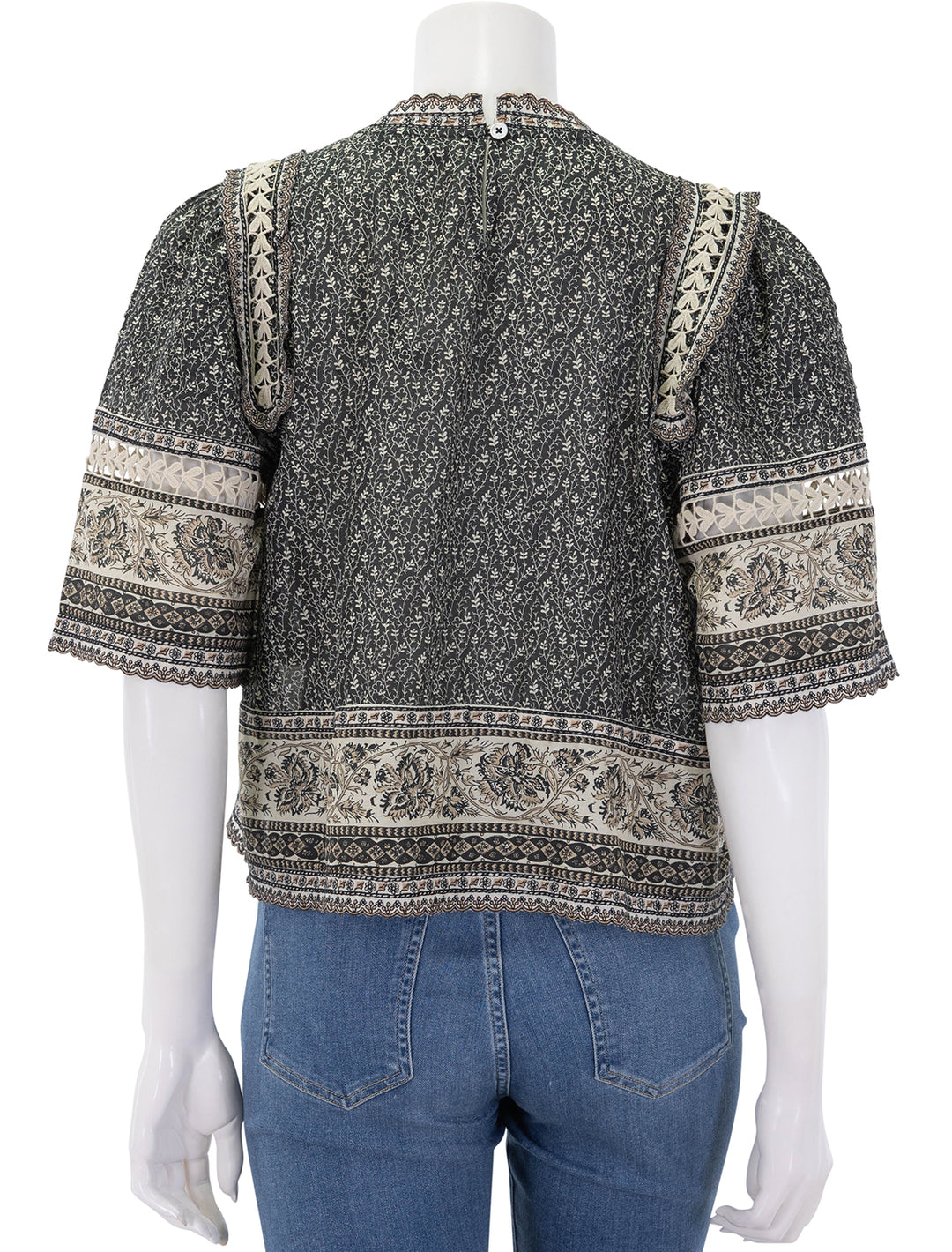 palma print short sleeve top