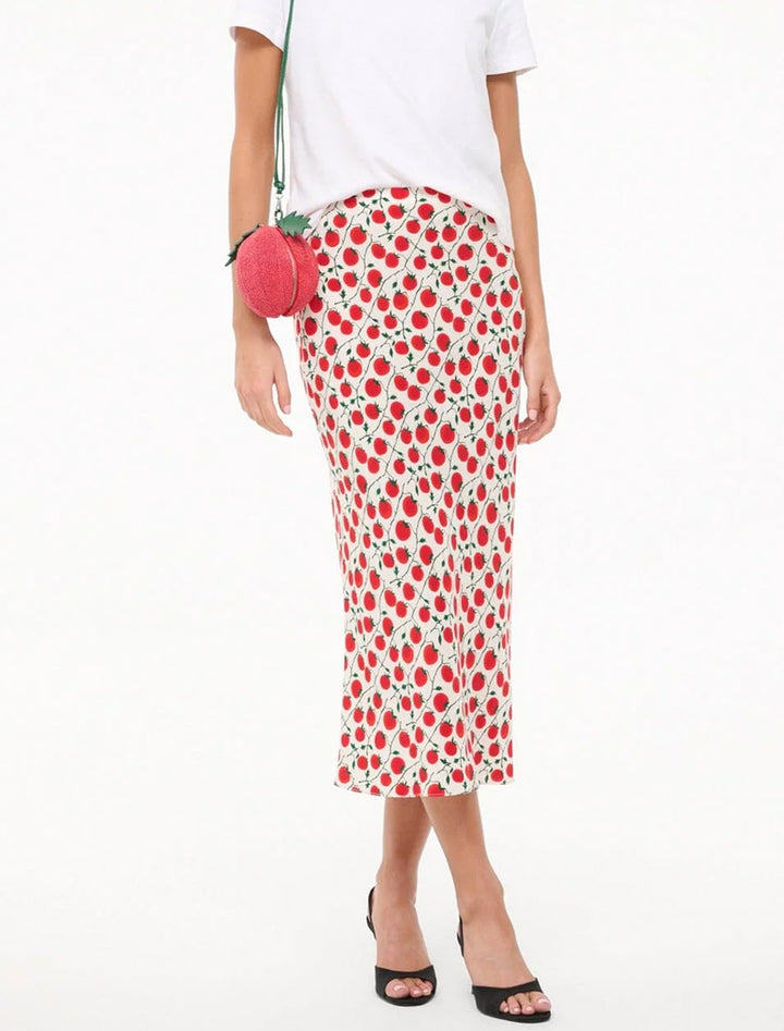 angela skirt in on the vine print