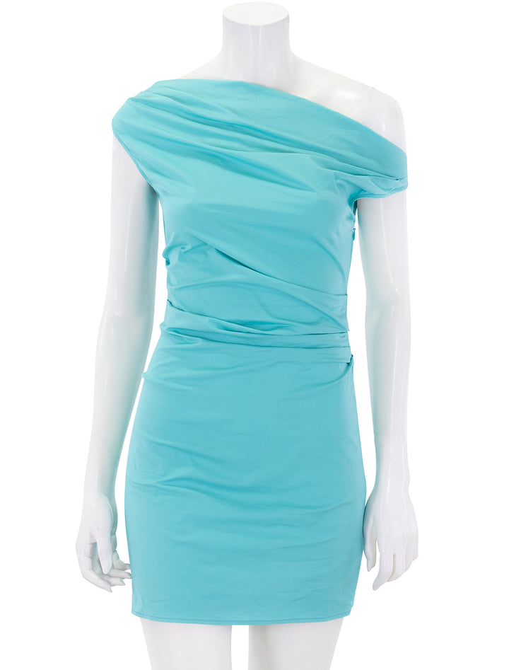 phare mini dress in teal