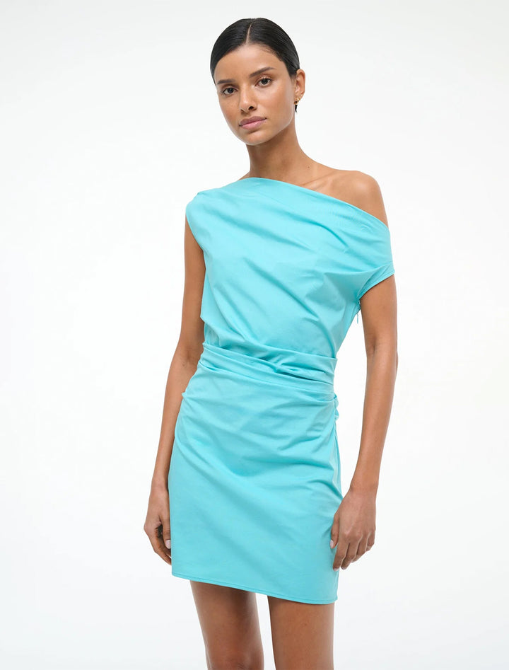 phare mini dress in teal