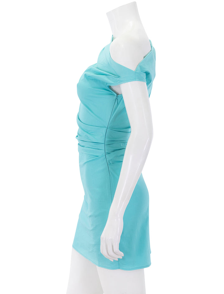 phare mini dress in teal