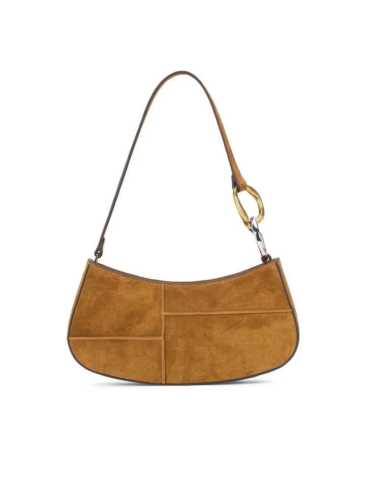 ollie bag in tan suede