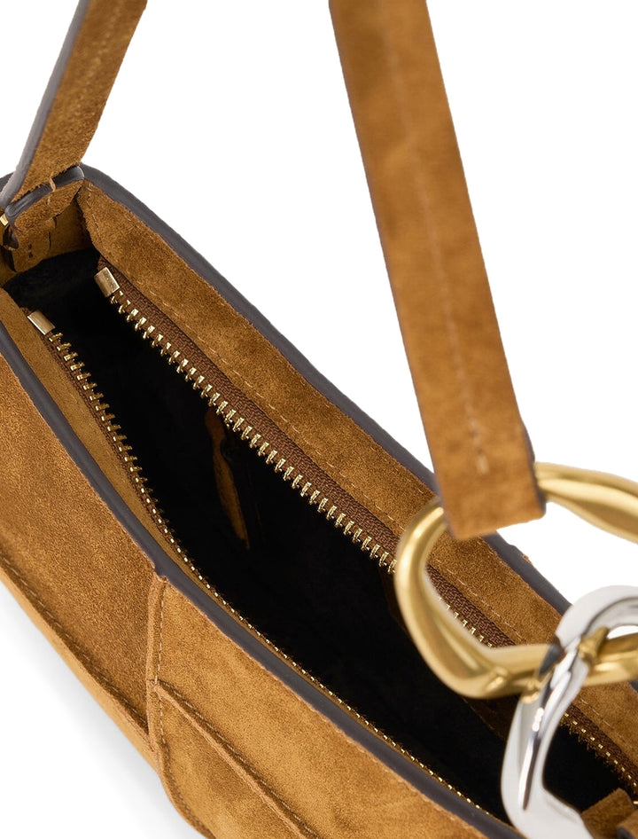 ollie bag in tan suede