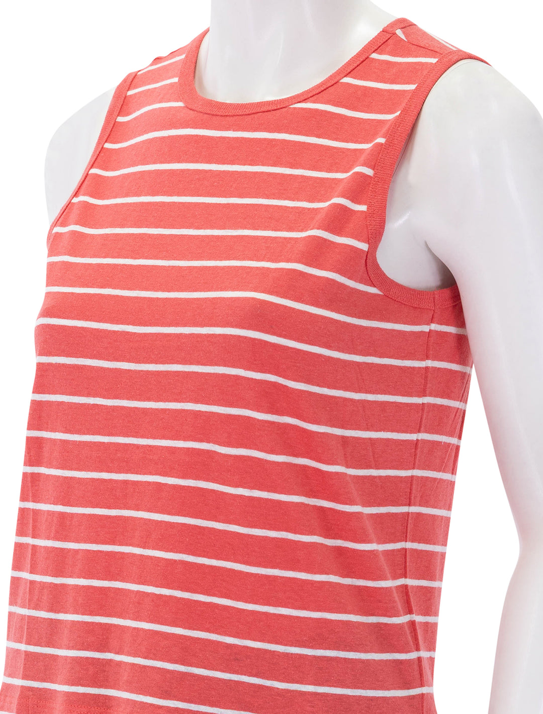 hemp cotton tank in hibiscus stripe