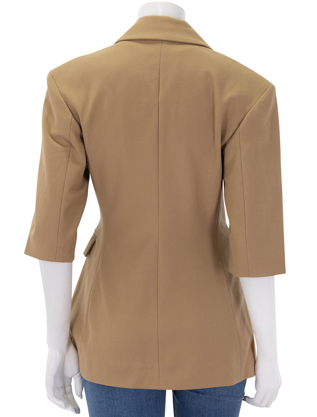 3/4 sleeve blazer in tigers eye