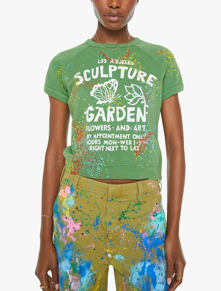 the short sleeve concert sweatshirt in scultpure garden