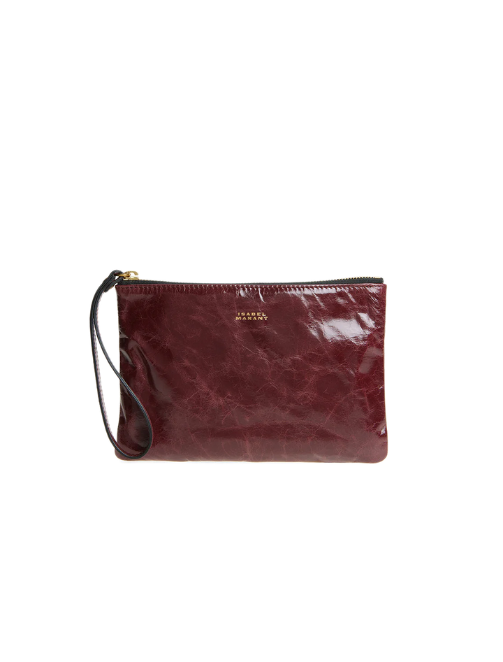 wardy mino zip pouch in grapefruit