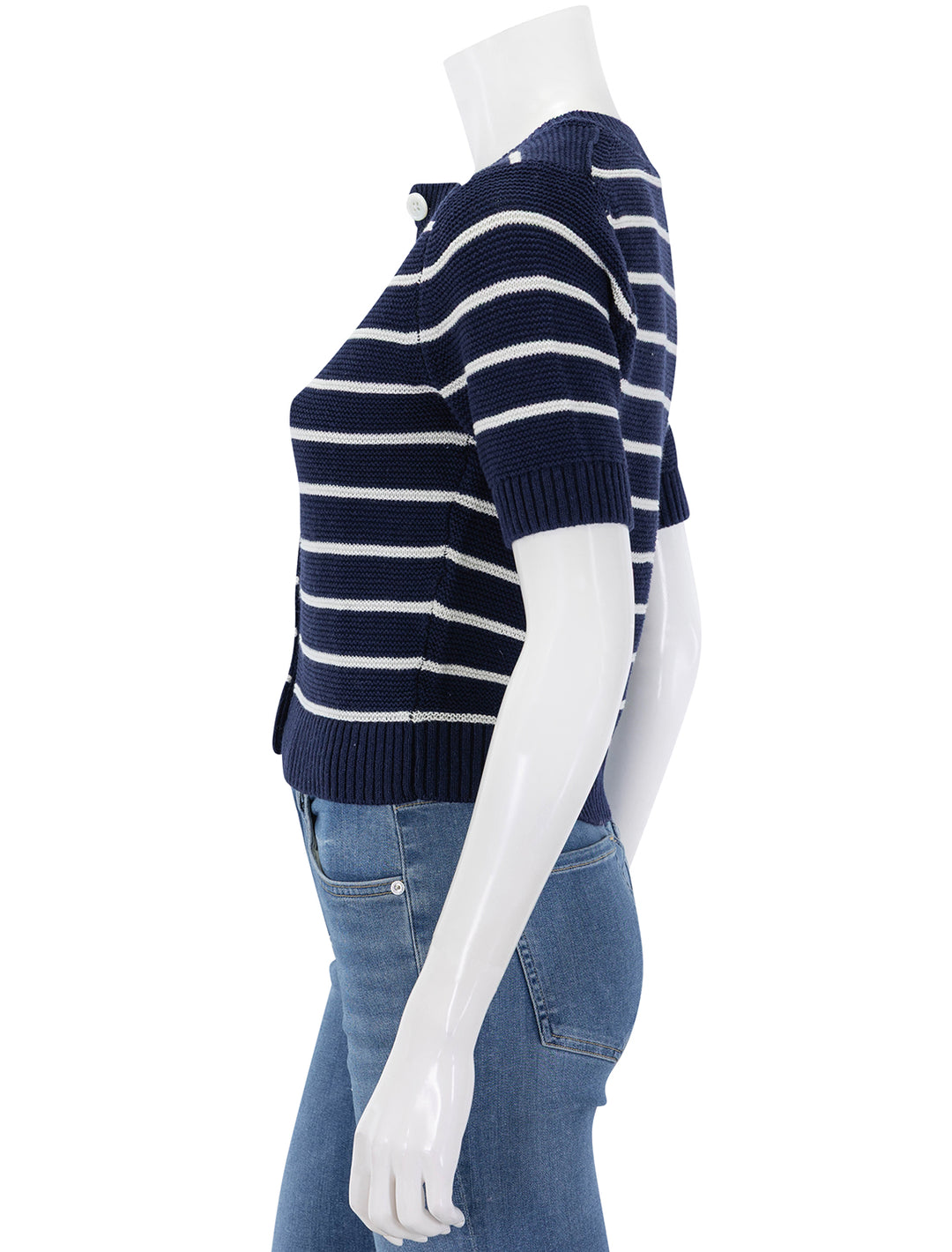 elle sweater in navy and white stripe