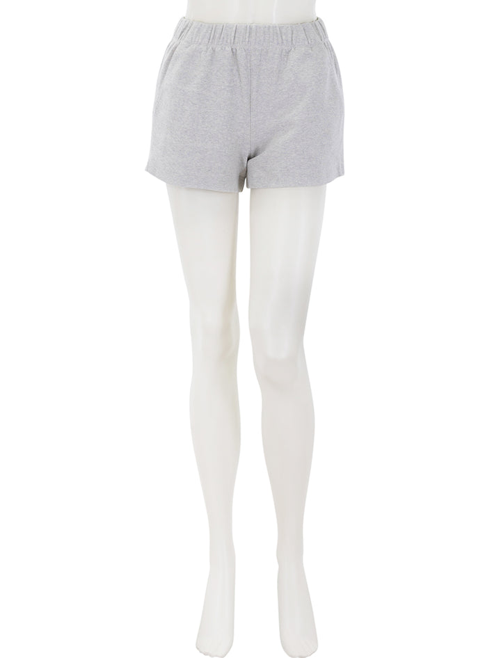 coco sport short in heather grey