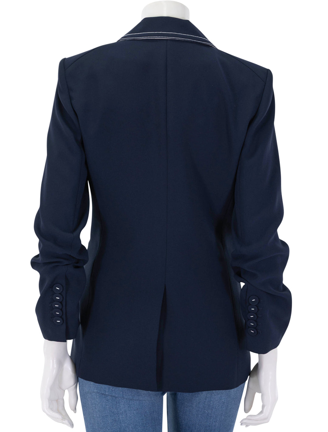 battista dickey jacket in navy with piping