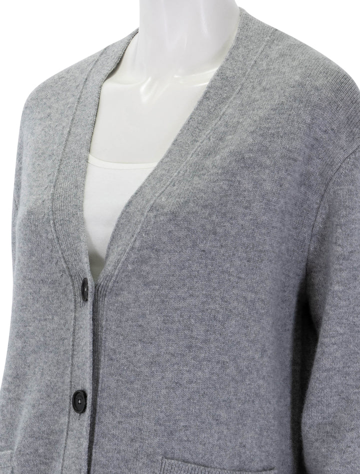 jackson cardigan in medium heather grey