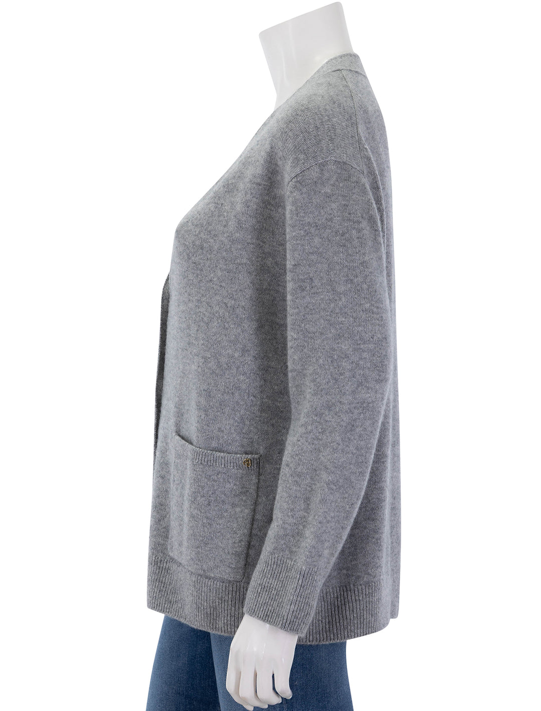 jackson cardigan in medium heather grey