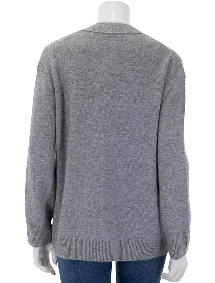 jackson cardigan in medium heather grey