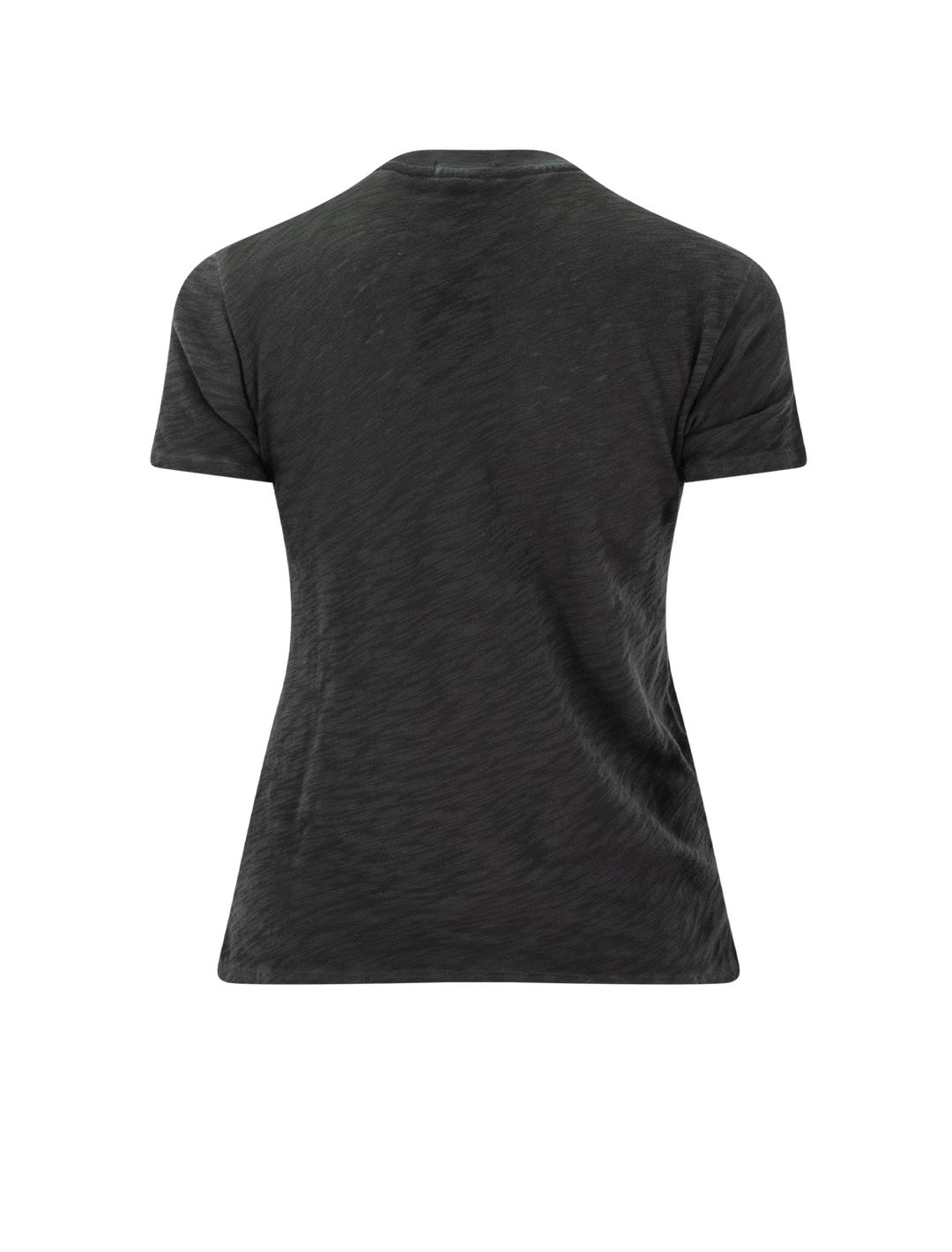 sublime wash slub jersey schoolboy tee in black