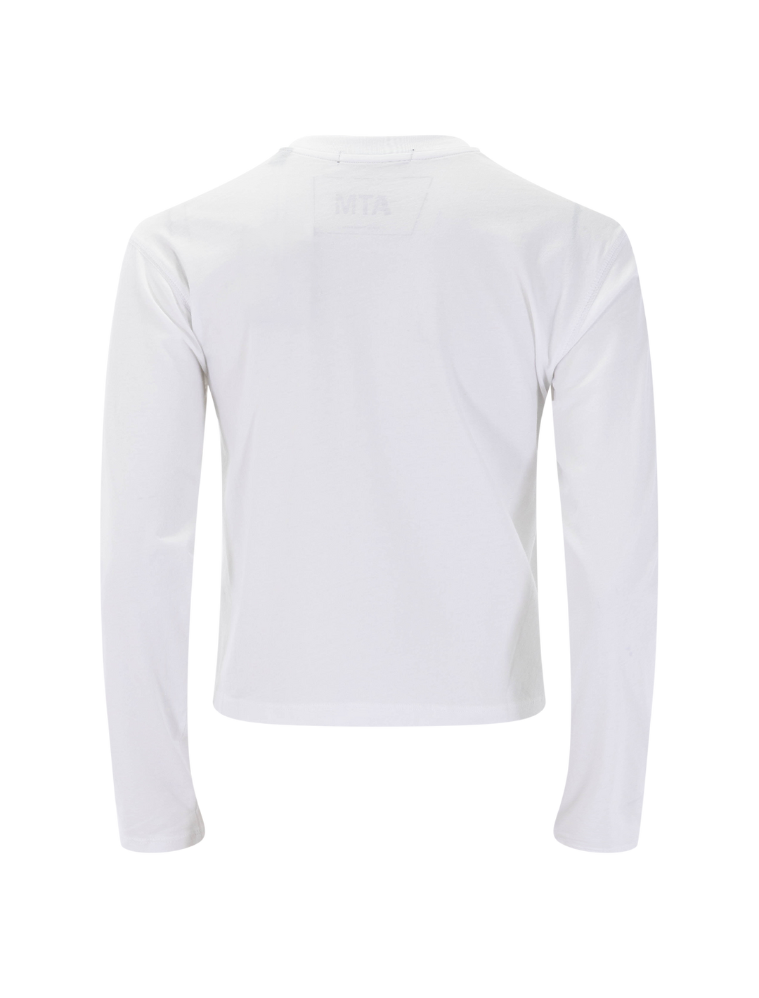 classic jersey long sleeve boy tee in white