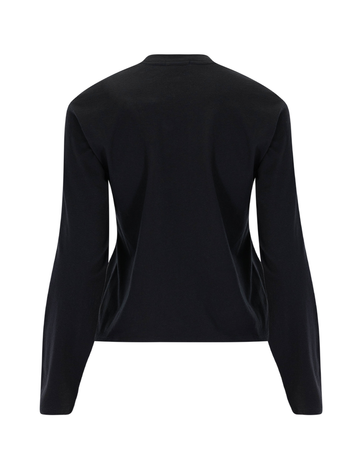 classic jersey long sleeve boy tee in black