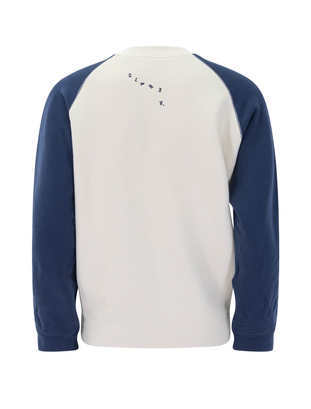 sardine sweatshirt in cream and navy