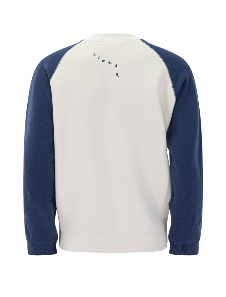 sardine sweatshirt in cream and navy