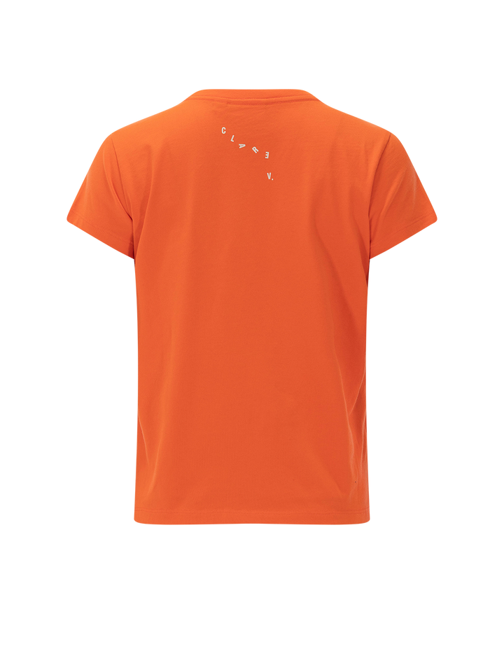 classic tee in scarlet orange