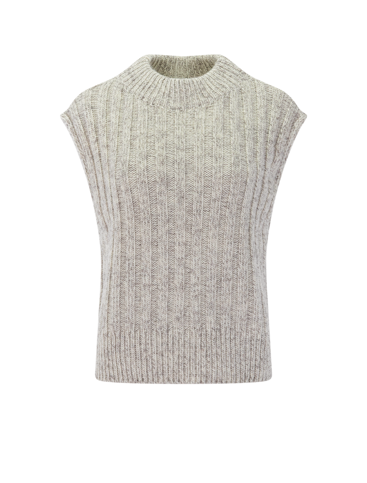 anastasia knit vest in oat