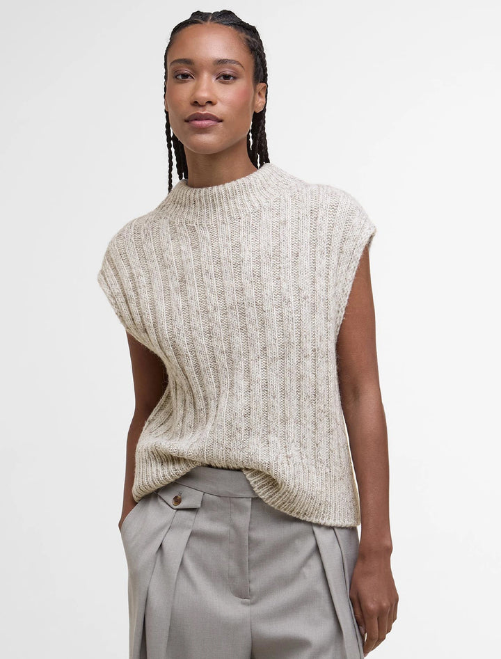 anastasia knit vest in oat