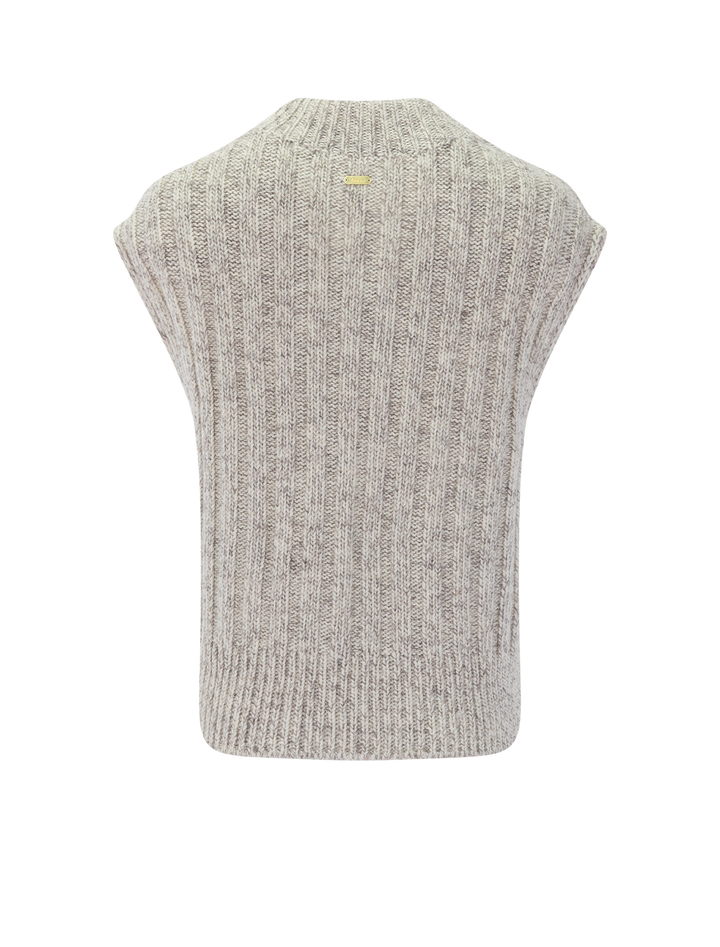 anastasia knit vest in oat