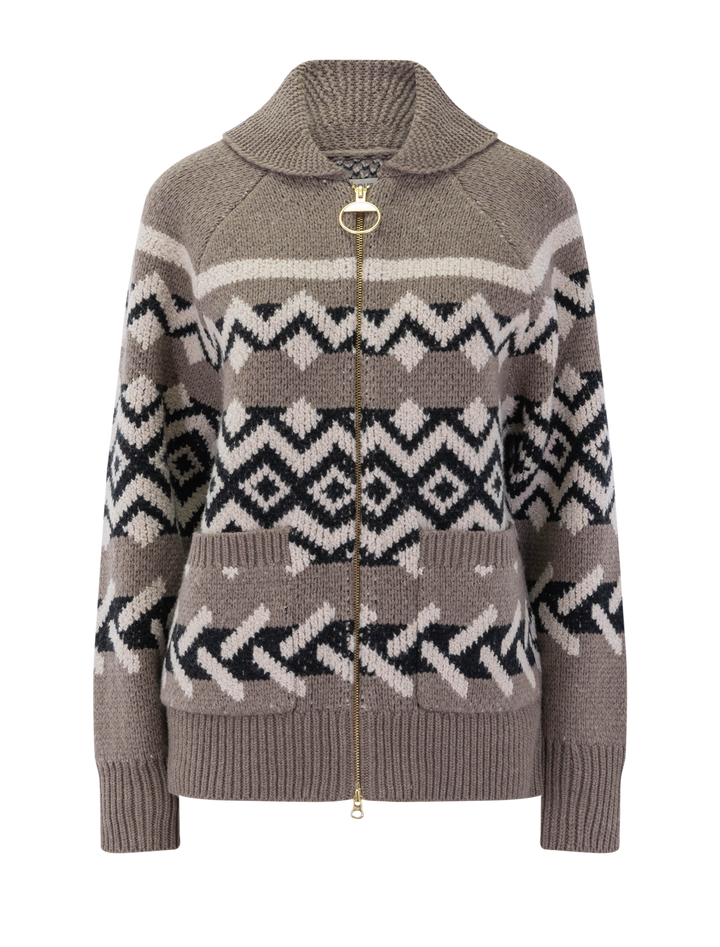 klara zip cardigan