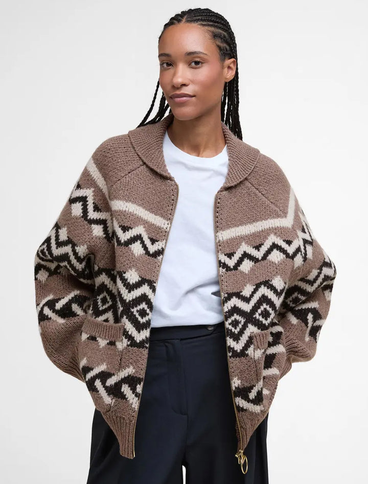 klara zip cardigan