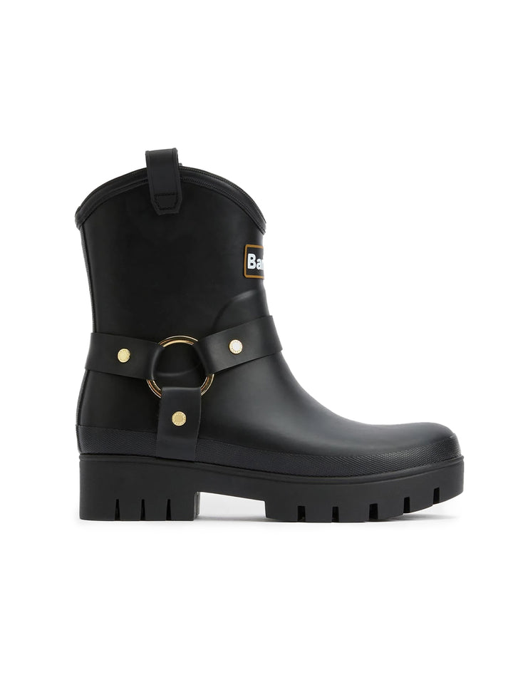 elley harness welly in black