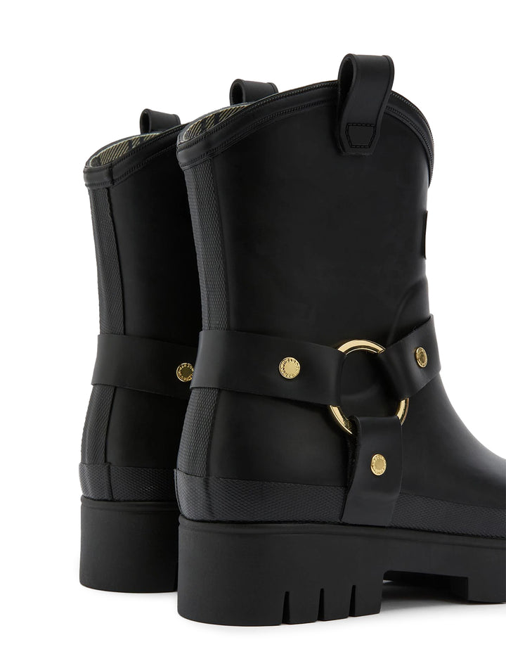 elley harness welly in black