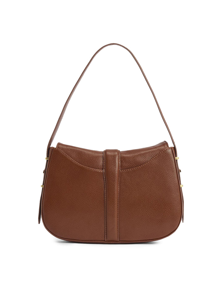 alder leather sling bag in brown