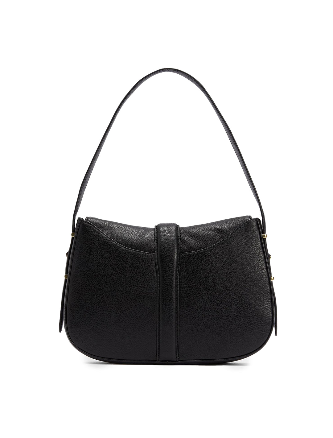 alder leather sling bag in black