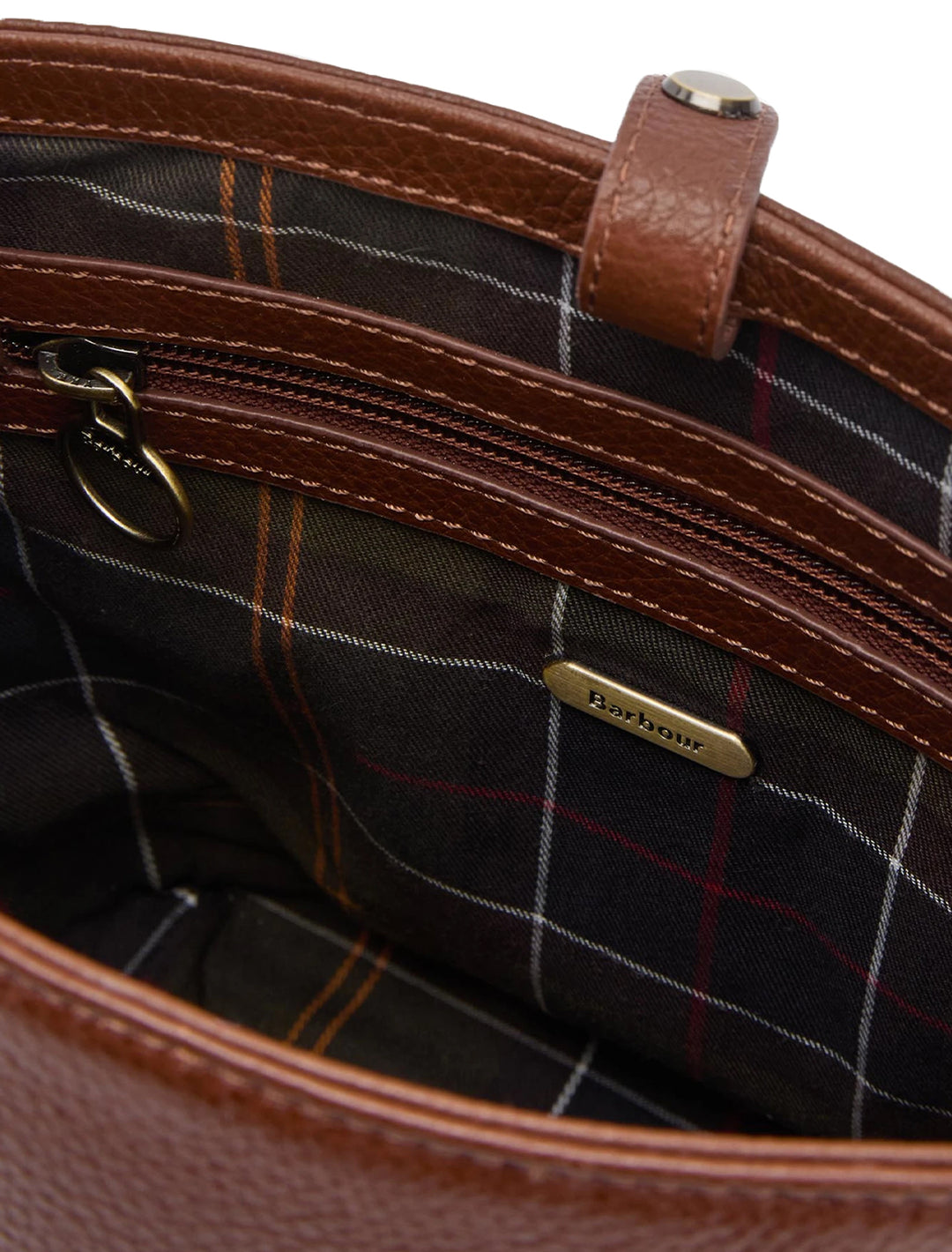 cedar leather bucket bag in brown