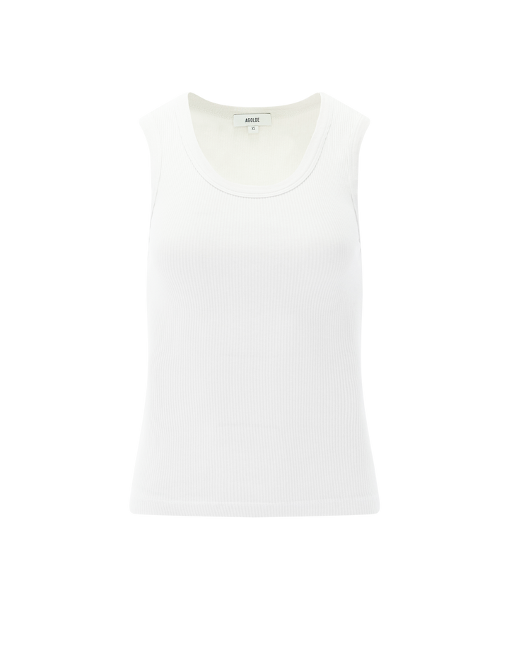 poppy tank in white